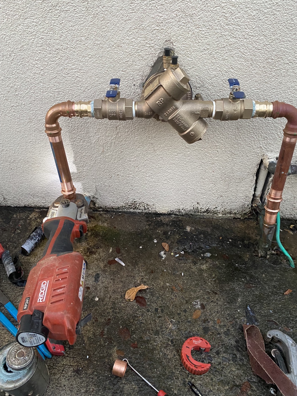 Back flow preventer replacement (After)